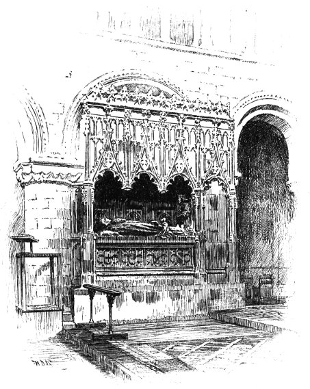 THE FOUNDER'S TOMB, ST. BARTHOLOMEW THE GREAT, E.C.,
FOUNDED 1123