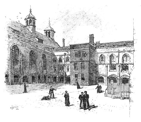 CHRIST'S HOSPITAL, FROM THE CLOISTERS