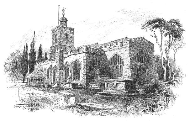 SOUTH-EAST VIEW OF STEPNEY CHURCH