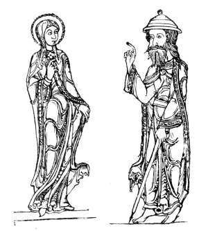 LAY COSTUMES IN THE TWELFTH CENTURY.