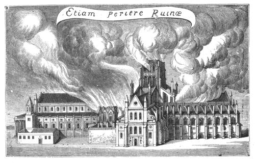 OLD ST. PAULS ON FIRE