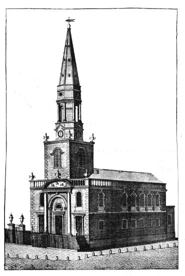 ST. GEORGE, SOUTHWARK: NORTH-WEST VIEW